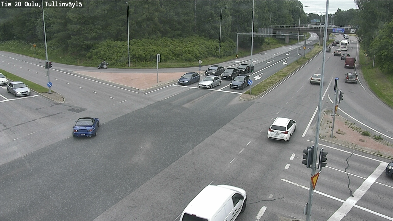 Weather Camera Image Väg 20 Uleåborg, Tullinväylä, Oulu, Pohjois-Pohjanmaa