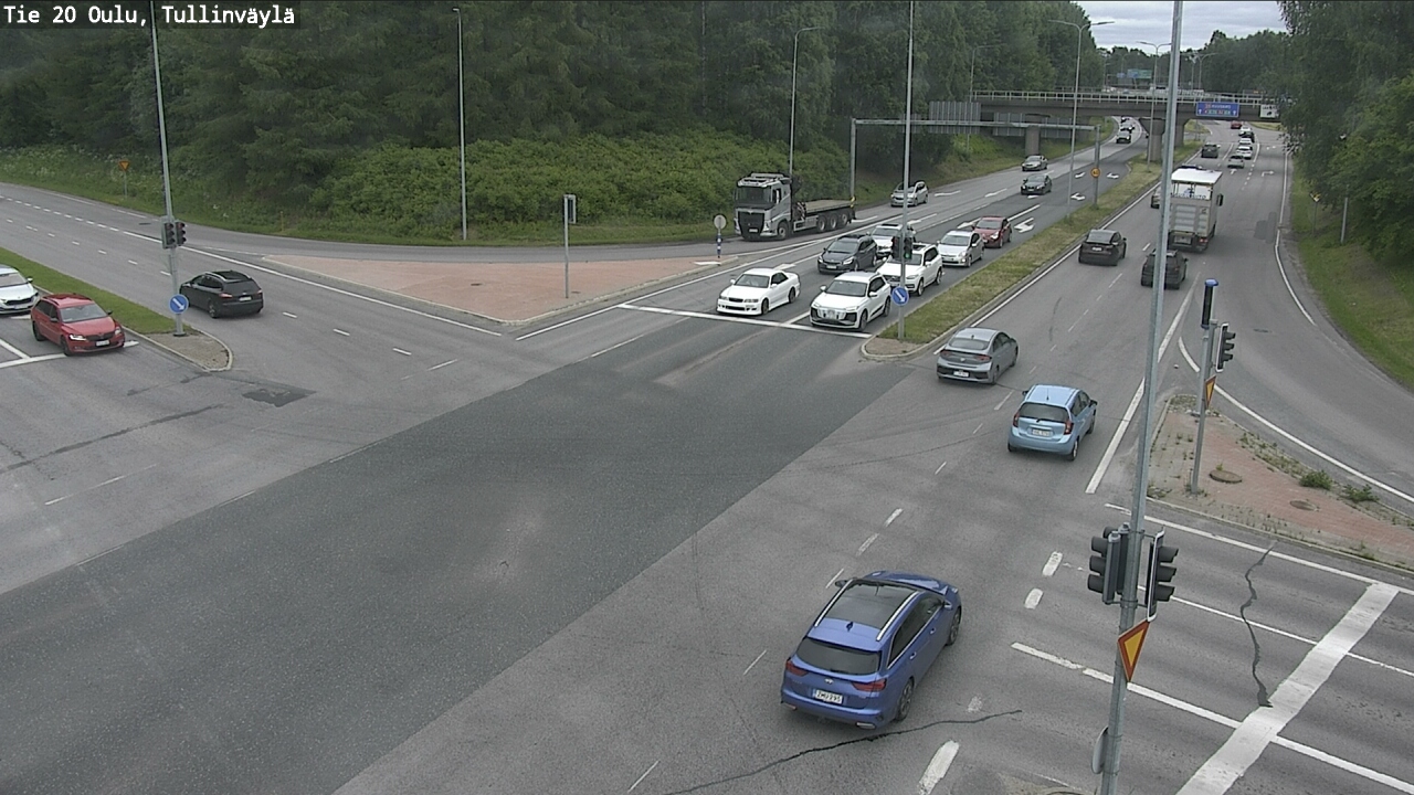 Weather Camera Image Väg 20 Uleåborg, Tullinväylä, Oulu, Pohjois-Pohjanmaa
