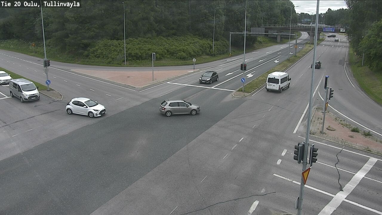 Weather Camera Image Väg 20 Uleåborg, Tullinväylä, Oulu, Pohjois-Pohjanmaa