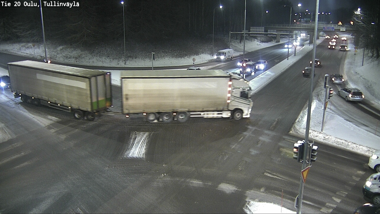 Weather Camera Image Väg 20 Uleåborg, Tullinväylä, Oulu, Pohjois-Pohjanmaa