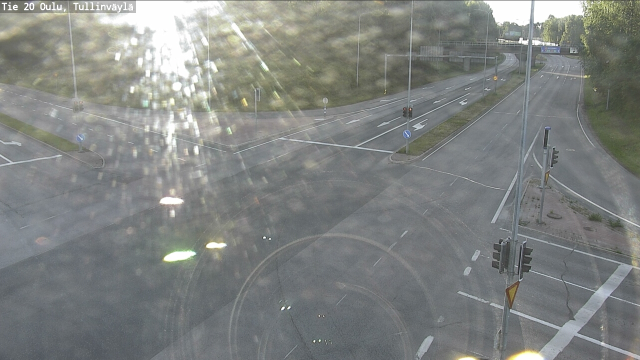 Weather Camera Image Väg 20 Uleåborg, Tullinväylä, Oulu, Pohjois-Pohjanmaa