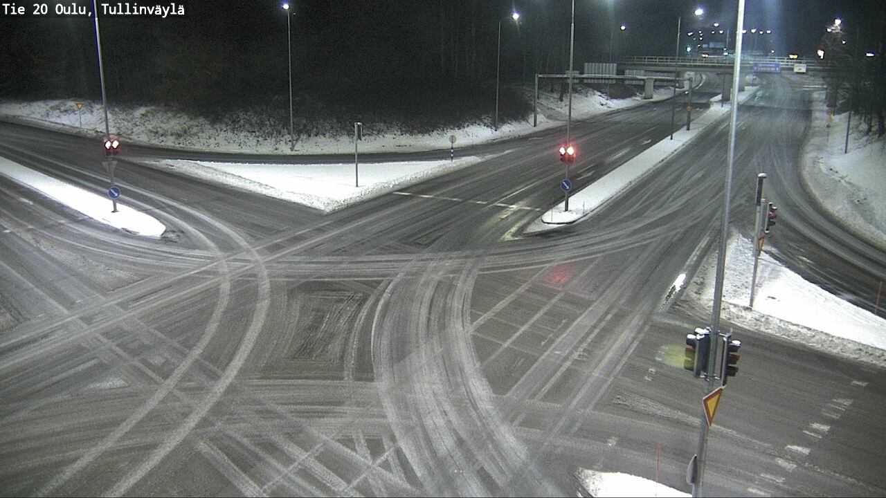 Weather Camera Image Väg 20 Uleåborg, Tullinväylä, Oulu, Pohjois-Pohjanmaa