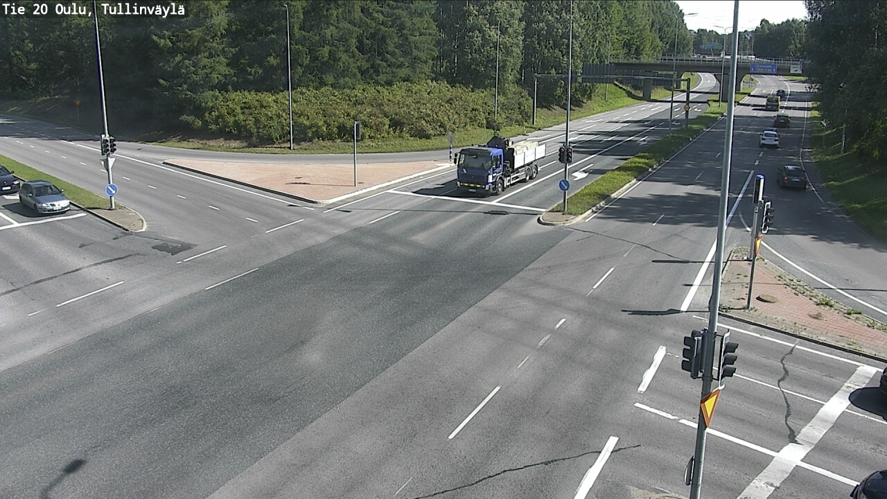 Weather Camera Image Väg 20 Uleåborg, Tullinväylä, Oulu, Pohjois-Pohjanmaa