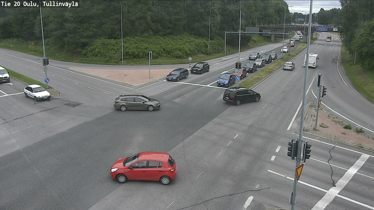 Weather Camera Image Väg 20 Uleåborg, Tullinväylä, Oulu, Pohjois-Pohjanmaa