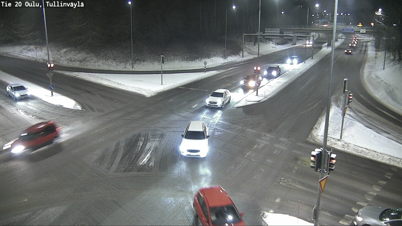 Weather Camera Image Väg 20 Uleåborg, Tullinväylä, Oulu, Pohjois-Pohjanmaa