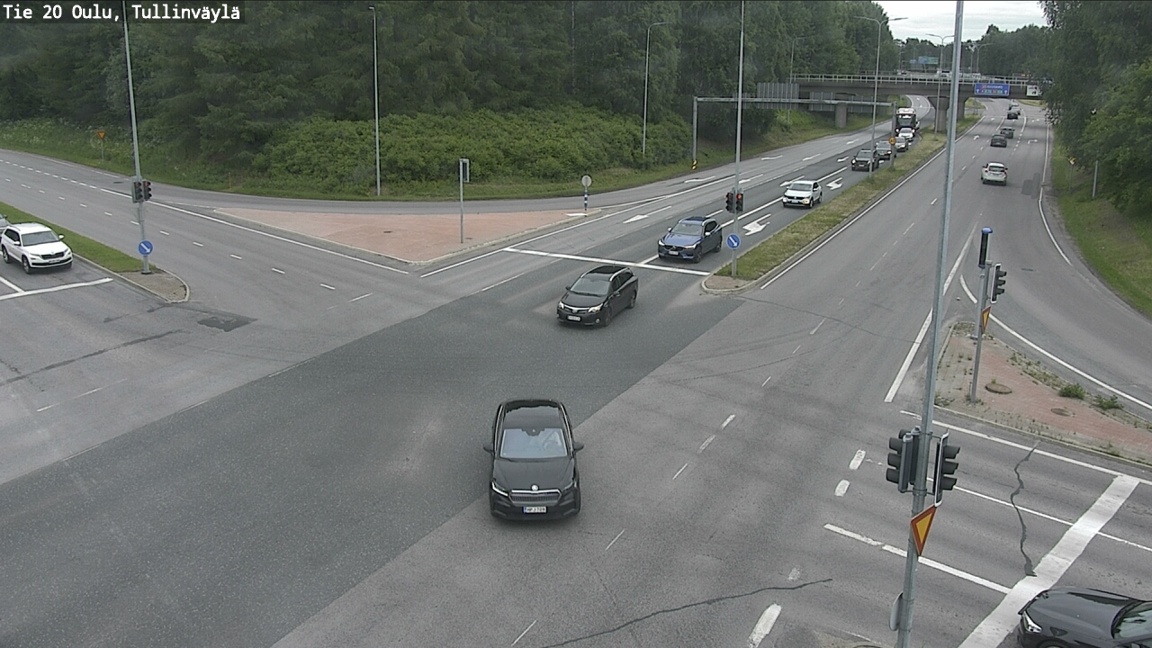 Weather Camera Image Väg 20 Uleåborg, Tullinväylä, Oulu, Pohjois-Pohjanmaa