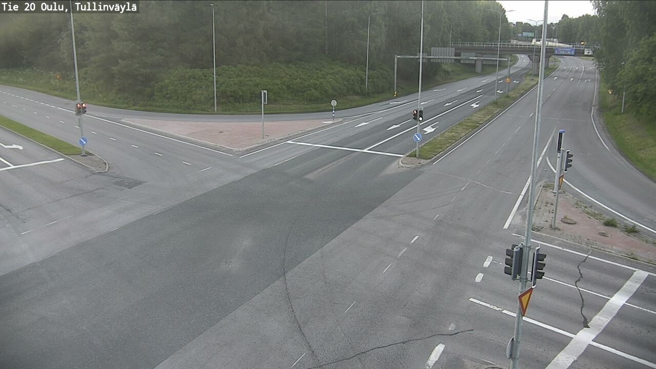 Weather Camera Image Väg 20 Uleåborg, Tullinväylä, Oulu, Pohjois-Pohjanmaa