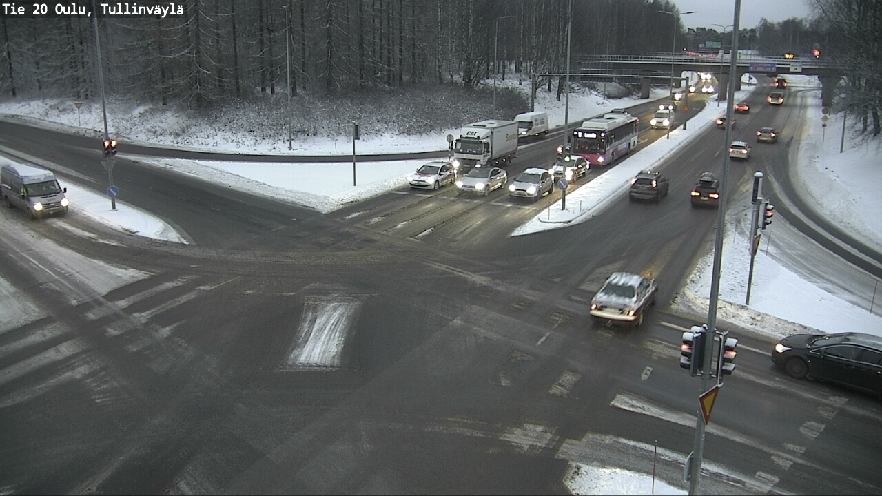 Weather Camera Image Väg 20 Uleåborg, Tullinväylä, Oulu, Pohjois-Pohjanmaa