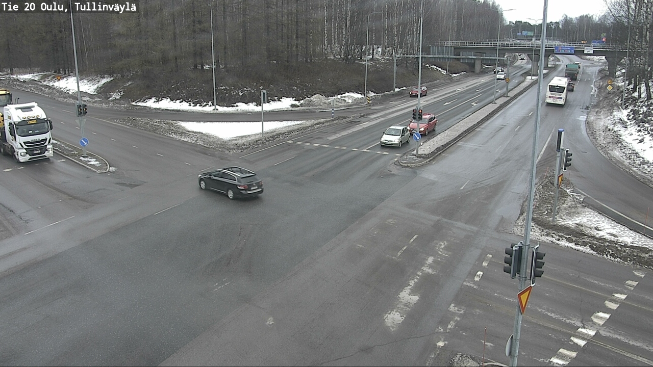 Weather Camera Image Road 20 Oulu, Tullinväylä, Oulu, Pohjois-Pohjanmaa