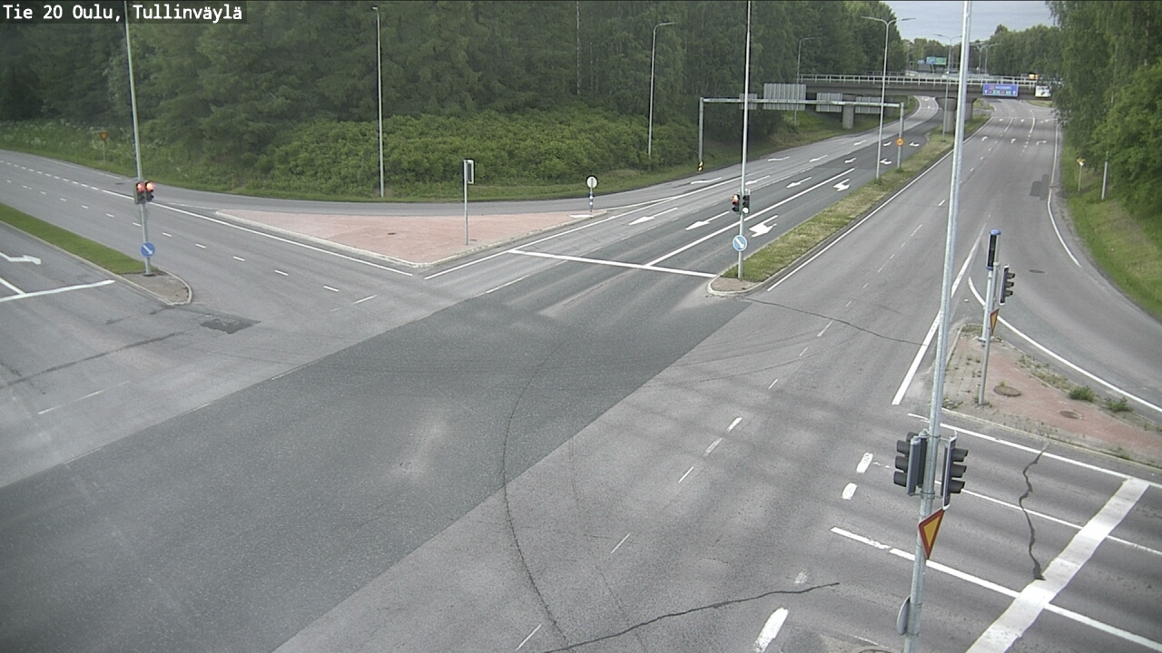 Weather Camera Image Väg 20 Uleåborg, Tullinväylä, Oulu, Pohjois-Pohjanmaa