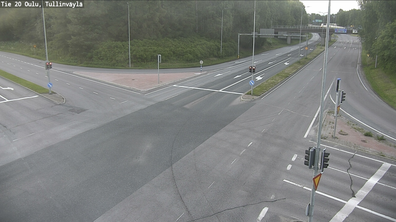Weather Camera Image Väg 20 Uleåborg, Tullinväylä, Oulu, Pohjois-Pohjanmaa