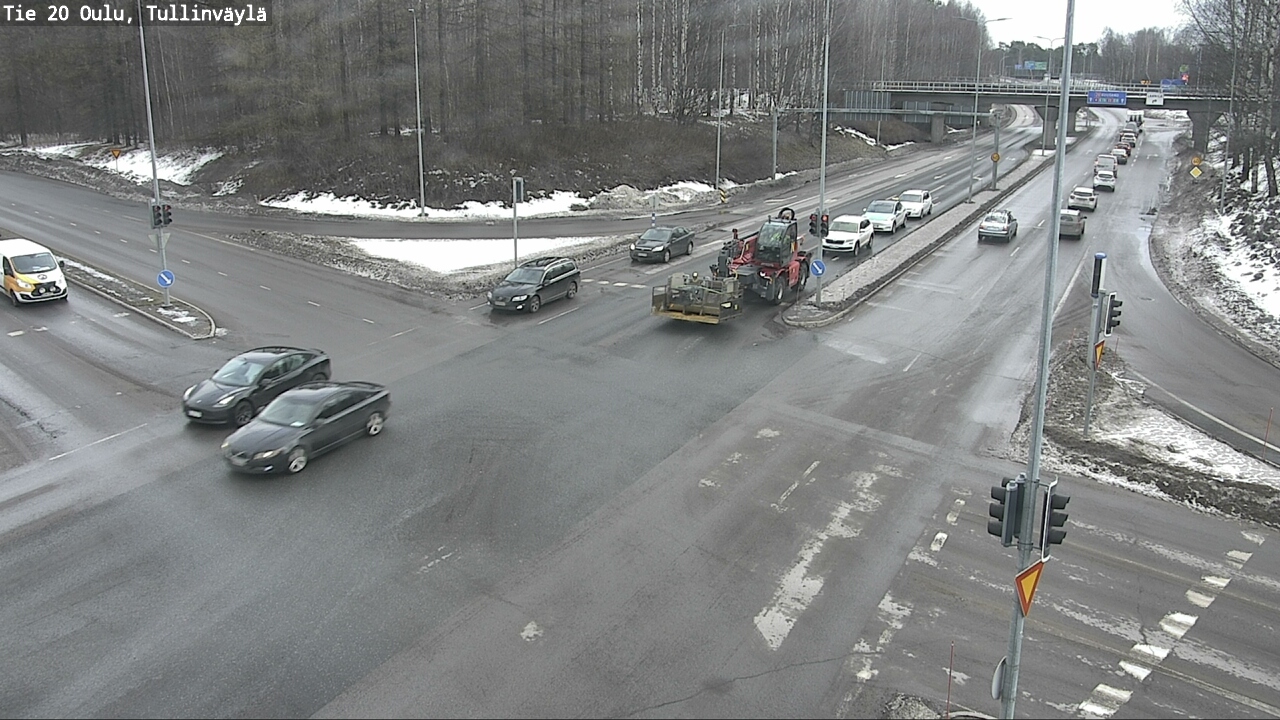 Weather Camera Image Road 20 Oulu, Tullinväylä, Oulu, Pohjois-Pohjanmaa