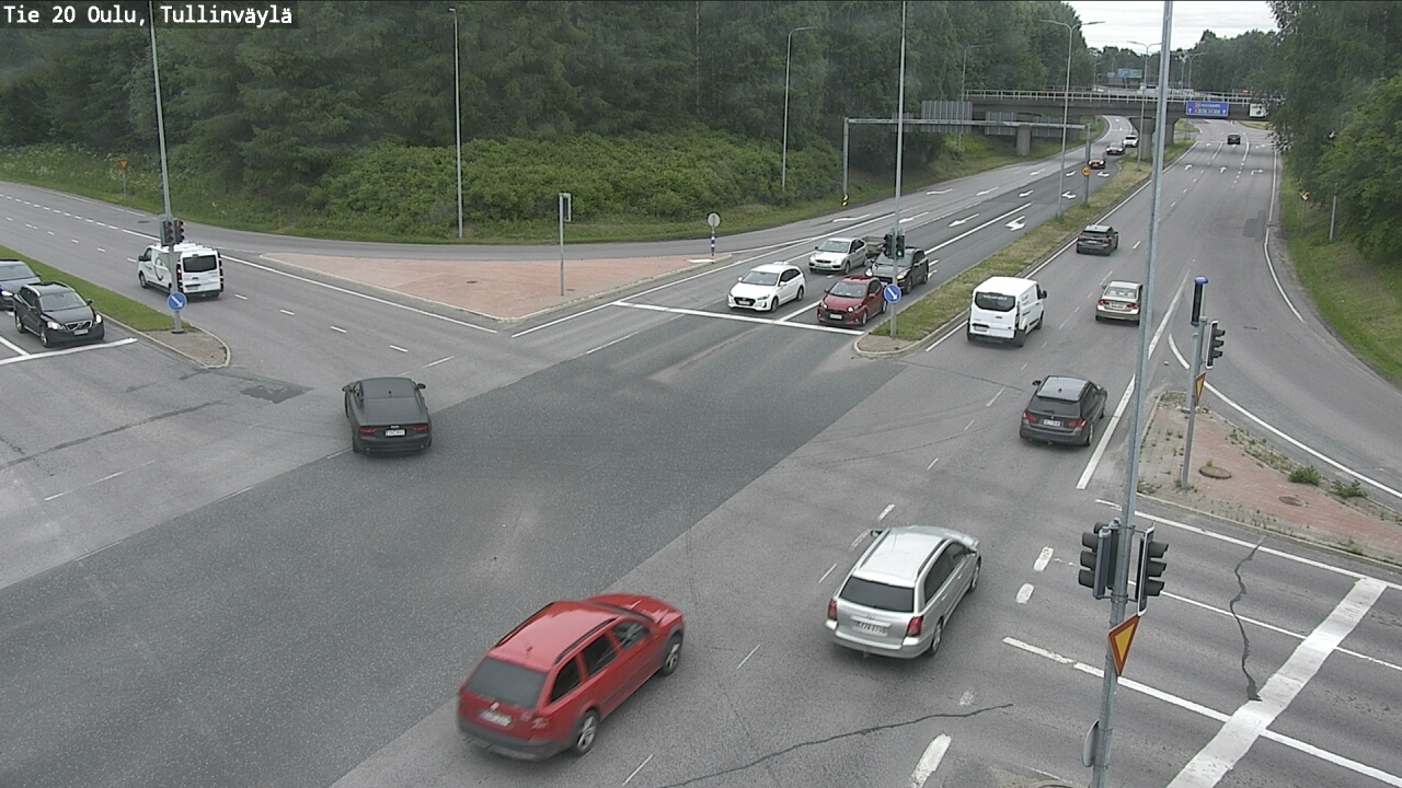 Weather Camera Image Väg 20 Uleåborg, Tullinväylä, Oulu, Pohjois-Pohjanmaa