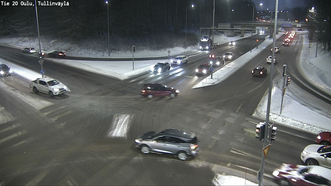 Weather Camera Image Väg 20 Uleåborg, Tullinväylä, Oulu, Pohjois-Pohjanmaa