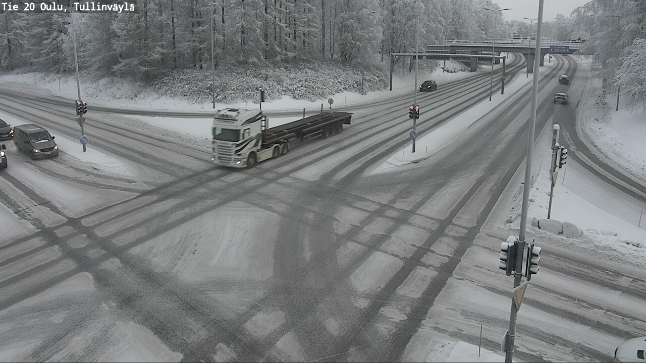 Weather Camera Image Väg 20 Uleåborg, Tullinväylä, Oulu, Pohjois-Pohjanmaa