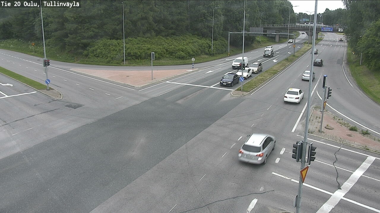 Weather Camera Image Väg 20 Uleåborg, Tullinväylä, Oulu, Pohjois-Pohjanmaa