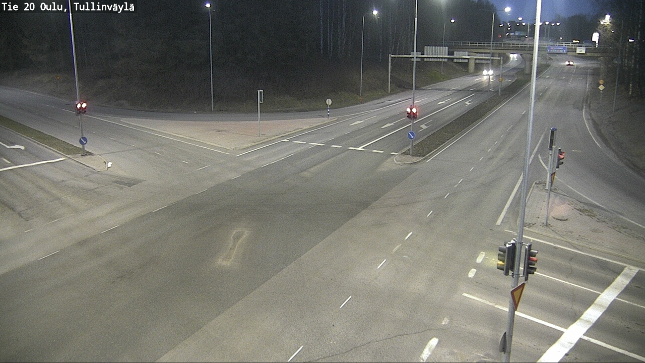 Weather Camera Image Road 20 Oulu, Tullinväylä, Oulu, Pohjois-Pohjanmaa