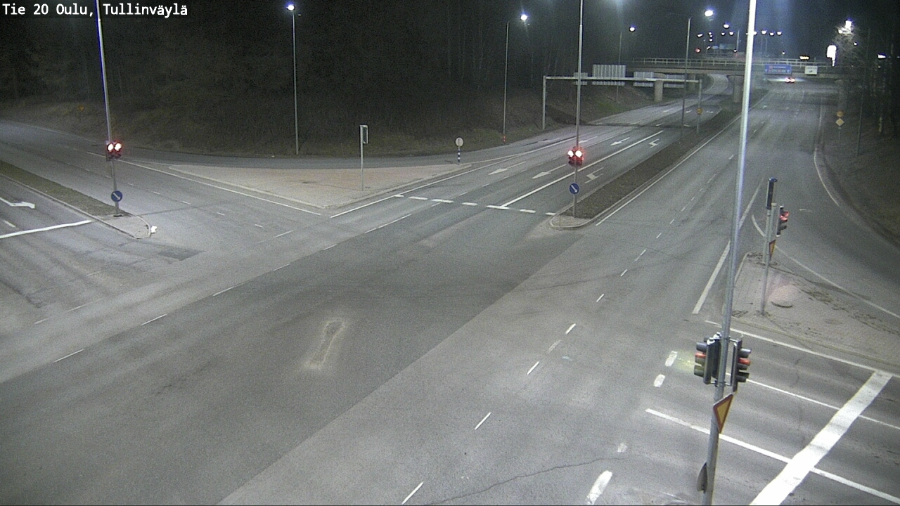 Weather Camera Image Väg 20 Uleåborg, Tullinväylä, Oulu, Pohjois-Pohjanmaa