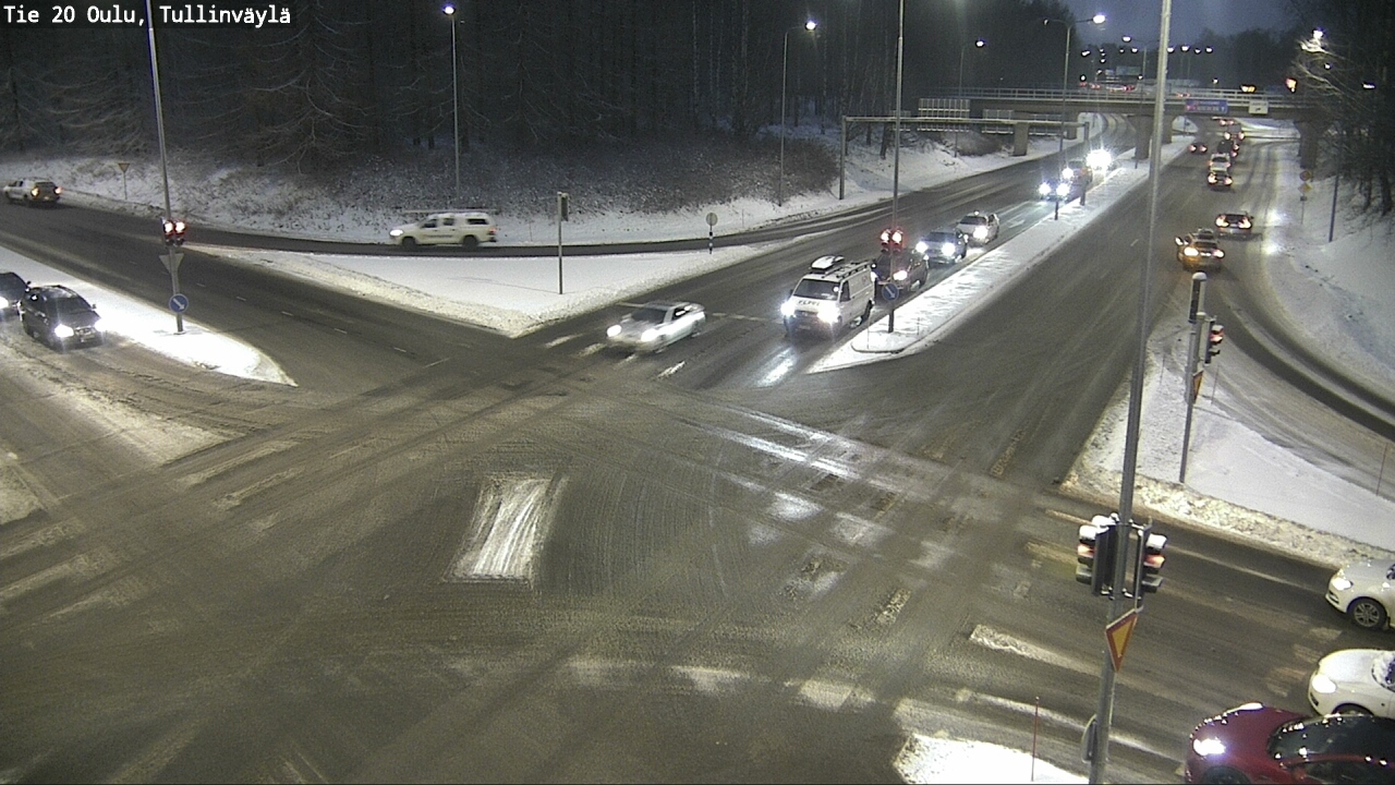 Weather Camera Image Väg 20 Uleåborg, Tullinväylä, Oulu, Pohjois-Pohjanmaa