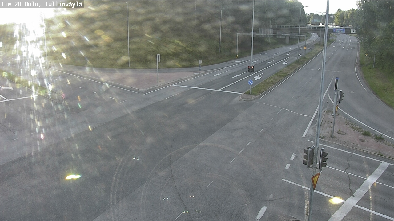 Weather Camera Image Väg 20 Uleåborg, Tullinväylä, Oulu, Pohjois-Pohjanmaa