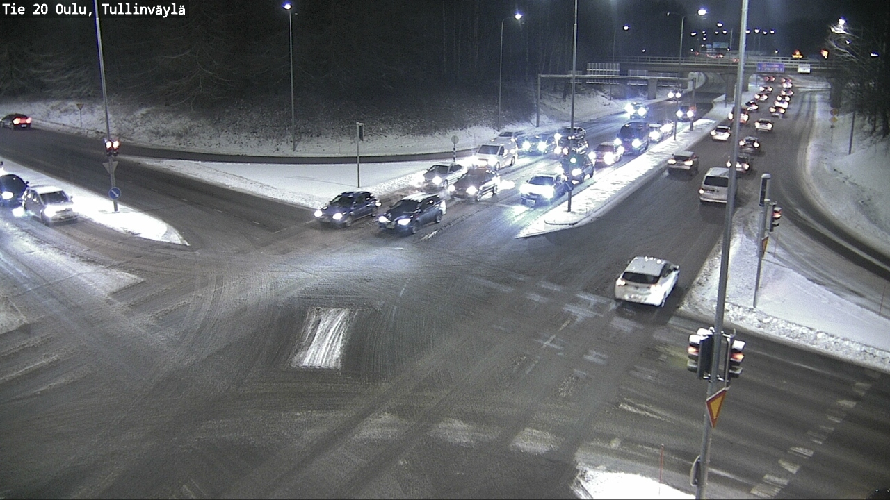 Weather Camera Image Väg 20 Uleåborg, Tullinväylä, Oulu, Pohjois-Pohjanmaa