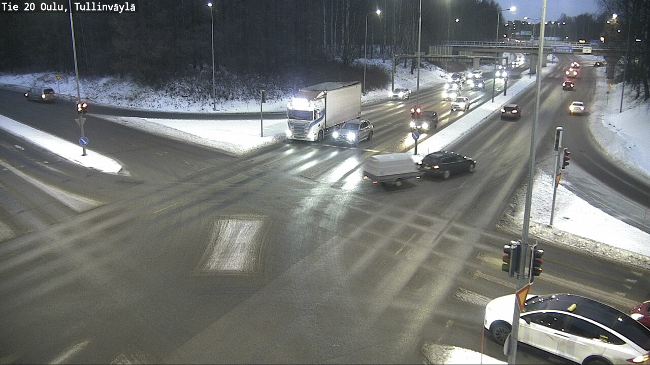 Weather Camera Image Road 20 Oulu, Tullinväylä, Oulu, Pohjois-Pohjanmaa