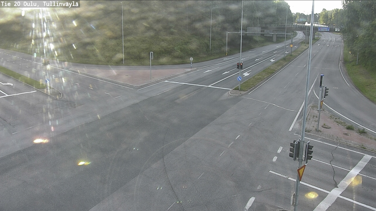 Weather Camera Image Väg 20 Uleåborg, Tullinväylä, Oulu, Pohjois-Pohjanmaa