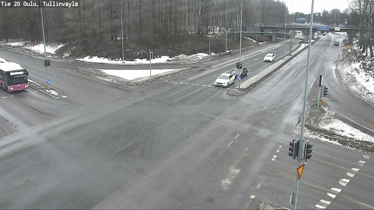 Weather Camera Image Road 20 Oulu, Tullinväylä, Oulu, Pohjois-Pohjanmaa