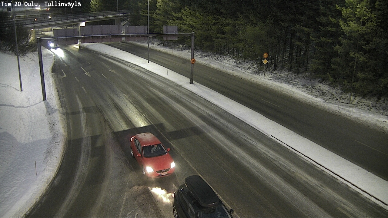 Weather Camera Image Road 20 Oulu, Tullinväylä, Oulu, Pohjois-Pohjanmaa