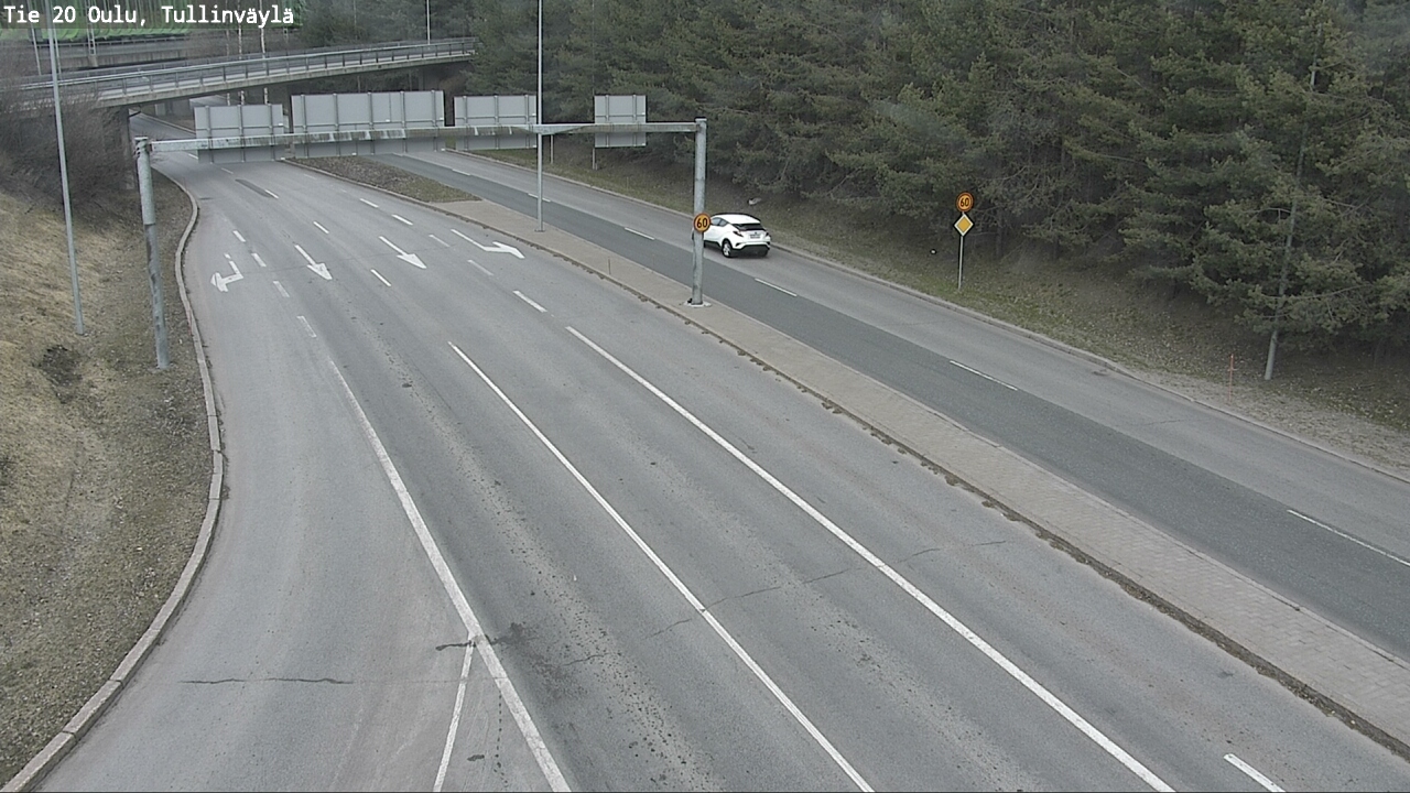 Weather Camera Image Road 20 Oulu, Tullinväylä, Oulu, Pohjois-Pohjanmaa