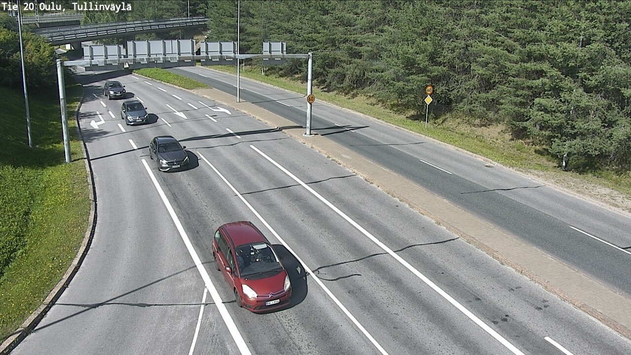 Weather Camera Image Road 20 Oulu, Tullinväylä, Oulu, Pohjois-Pohjanmaa