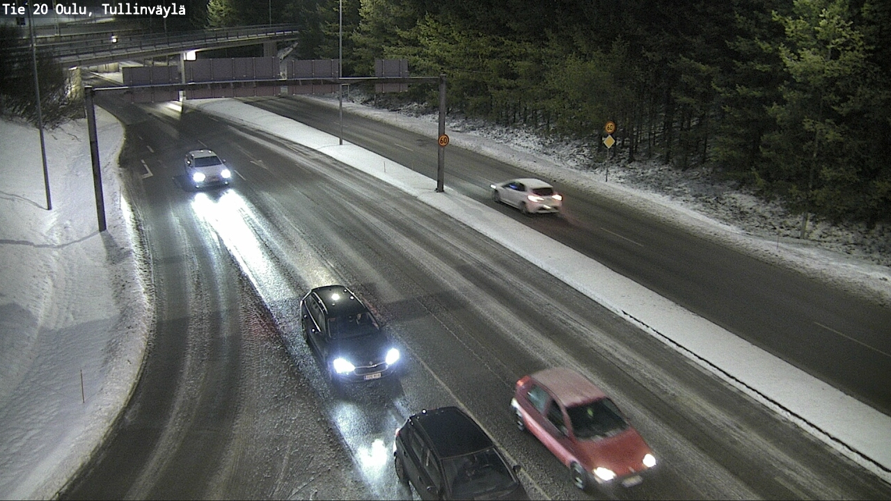 Weather Camera Image Road 20 Oulu, Tullinväylä, Oulu, Pohjois-Pohjanmaa