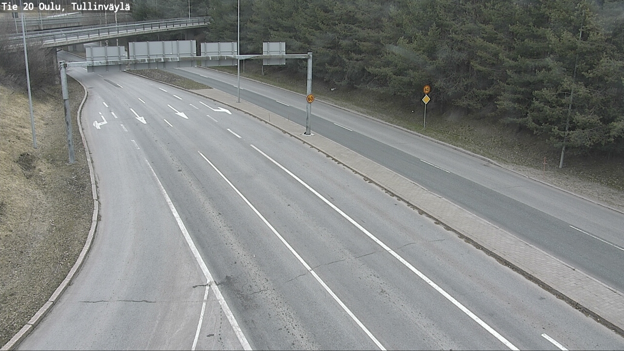 Weather Camera Image Road 20 Oulu, Tullinväylä, Oulu, Pohjois-Pohjanmaa