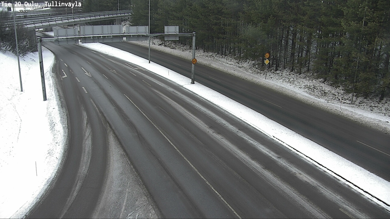 Weather Camera Image Road 20 Oulu, Tullinväylä, Oulu, Pohjois-Pohjanmaa