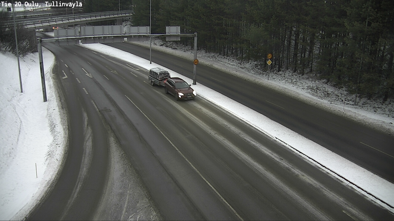 Weather Camera Image Väg 20 Uleåborg, Tullinväylä, Oulu, Pohjois-Pohjanmaa