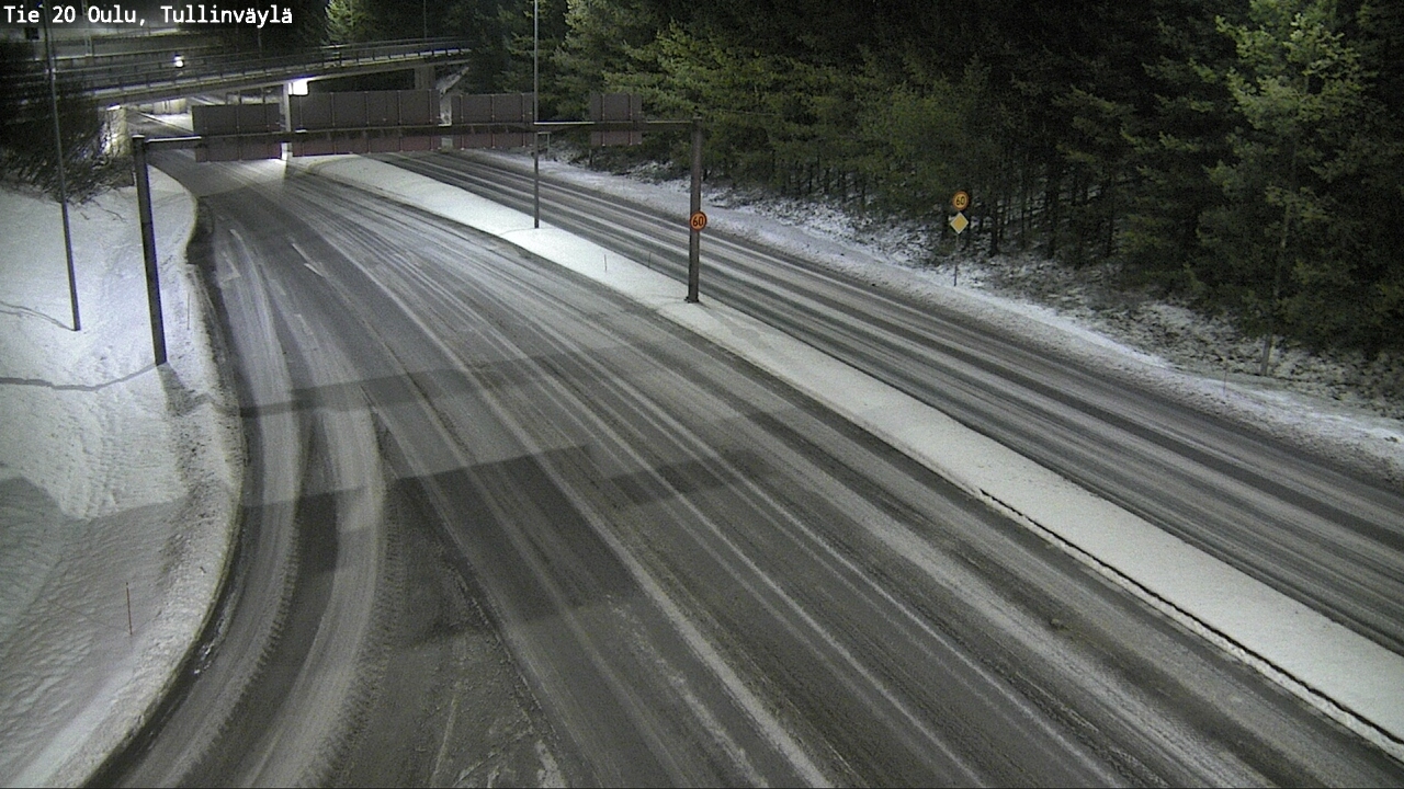 Weather Camera Image Road 20 Oulu, Tullinväylä, Oulu, Pohjois-Pohjanmaa
