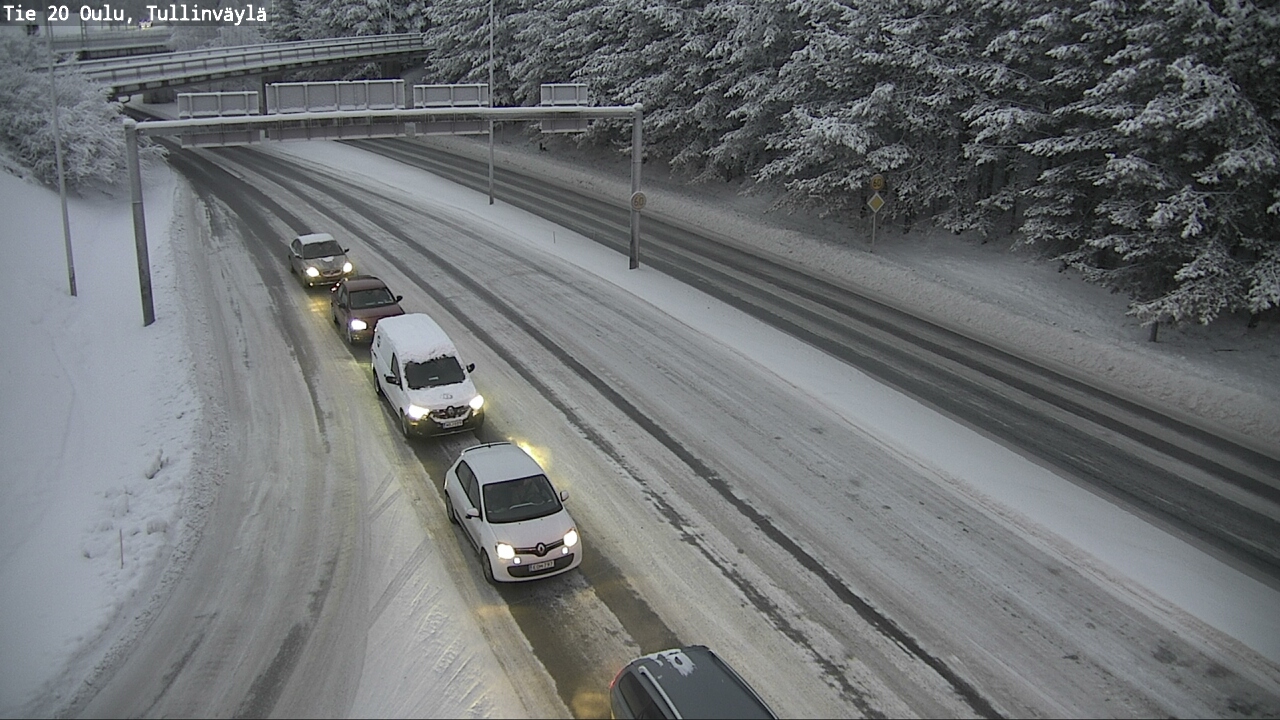 Weather Camera Image Väg 20 Uleåborg, Tullinväylä, Oulu, Pohjois-Pohjanmaa