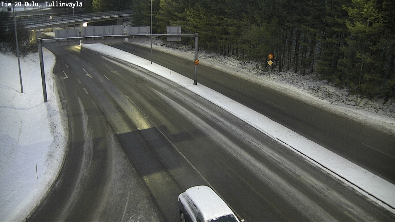 Weather Camera Image Road 20 Oulu, Tullinväylä, Oulu, Pohjois-Pohjanmaa