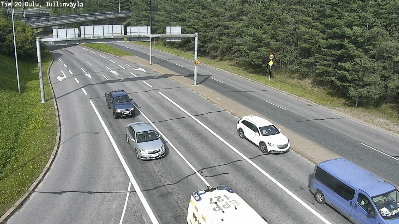 Weather Camera Image Road 20 Oulu, Tullinväylä, Oulu, Pohjois-Pohjanmaa