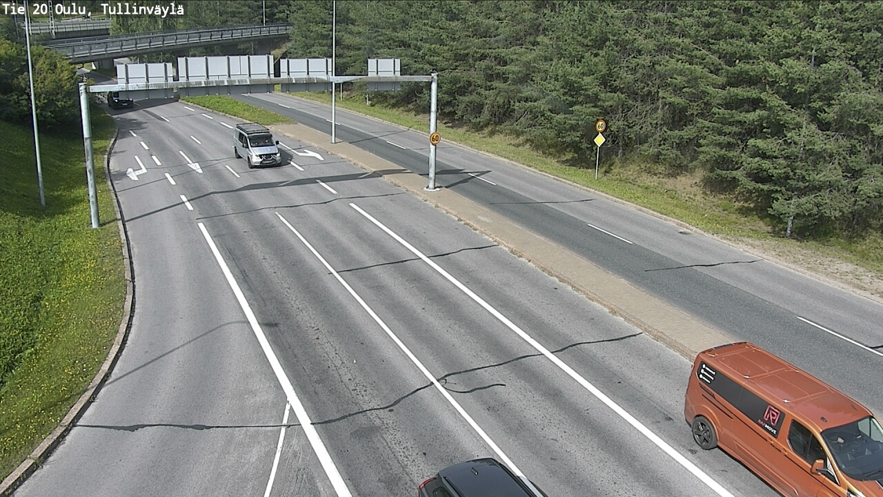 Weather Camera Image Road 20 Oulu, Tullinväylä, Oulu, Pohjois-Pohjanmaa