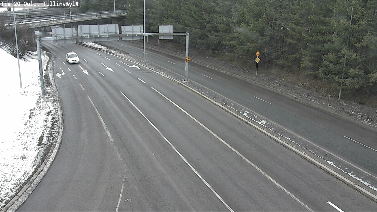 Weather Camera Image Road 20 Oulu, Tullinväylä, Oulu, Pohjois-Pohjanmaa