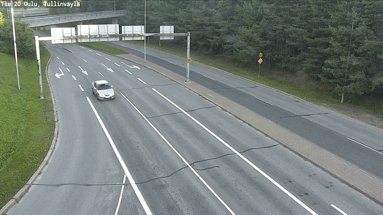 Weather Camera Image Road 20 Oulu, Tullinväylä, Oulu, Pohjois-Pohjanmaa