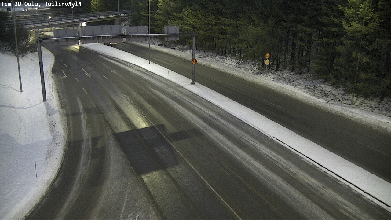 Weather Camera Image Road 20 Oulu, Tullinväylä, Oulu, Pohjois-Pohjanmaa