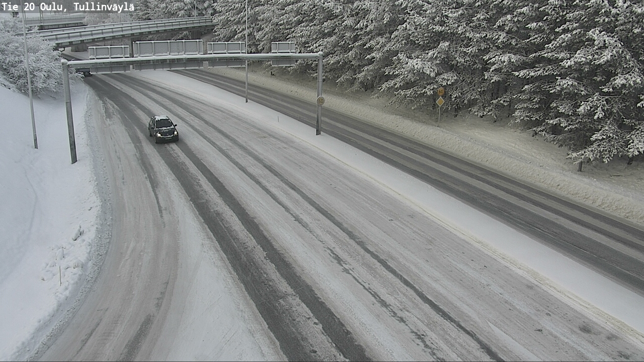 Weather Camera Image Väg 20 Uleåborg, Tullinväylä, Oulu, Pohjois-Pohjanmaa