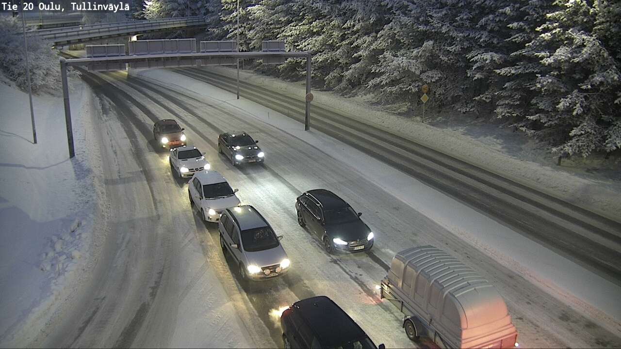 Weather Camera Image Väg 20 Uleåborg, Tullinväylä, Oulu, Pohjois-Pohjanmaa