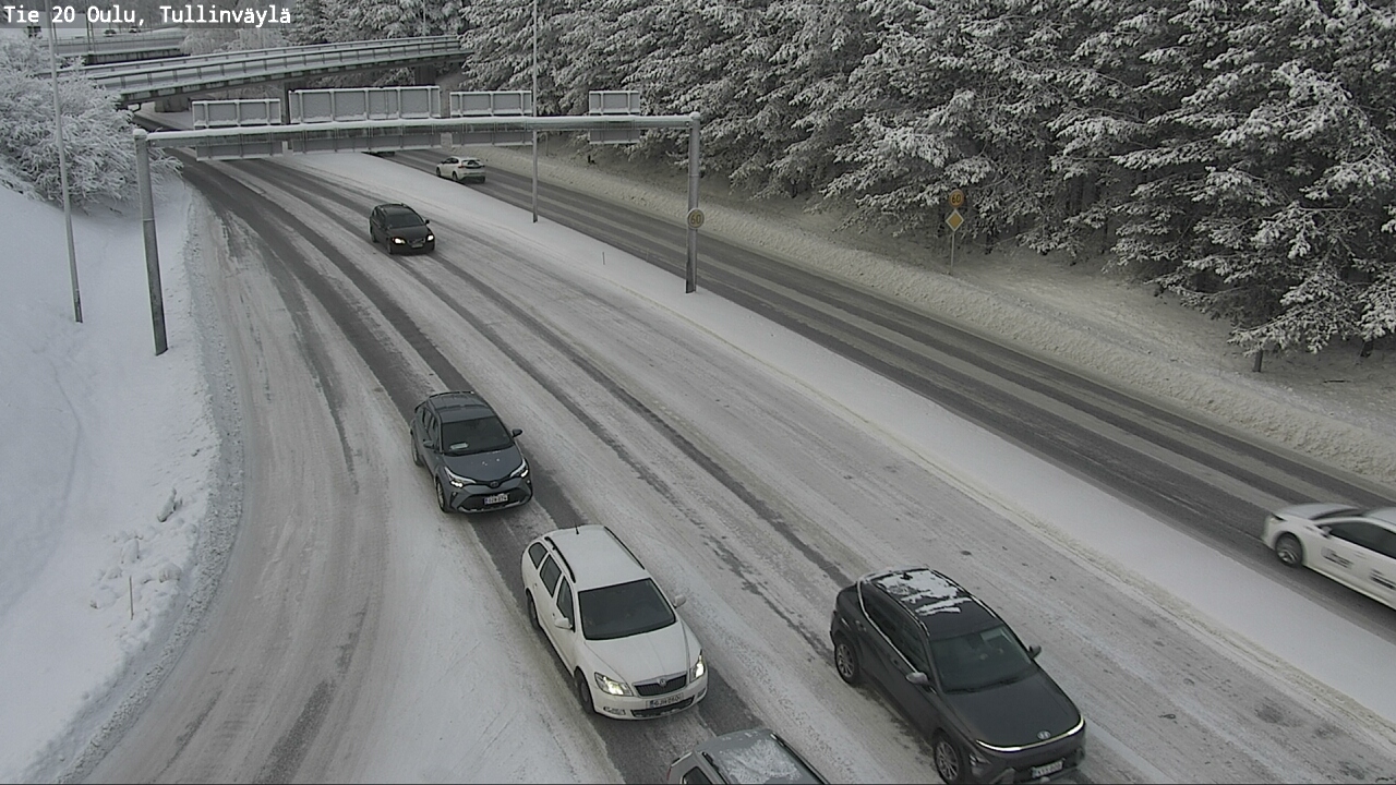 Weather Camera Image Väg 20 Uleåborg, Tullinväylä, Oulu, Pohjois-Pohjanmaa