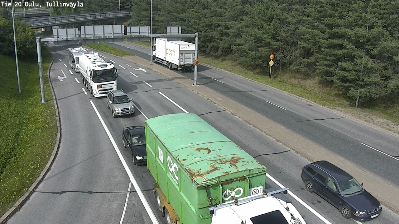 Weather Camera Image Road 20 Oulu, Tullinväylä, Oulu, Pohjois-Pohjanmaa