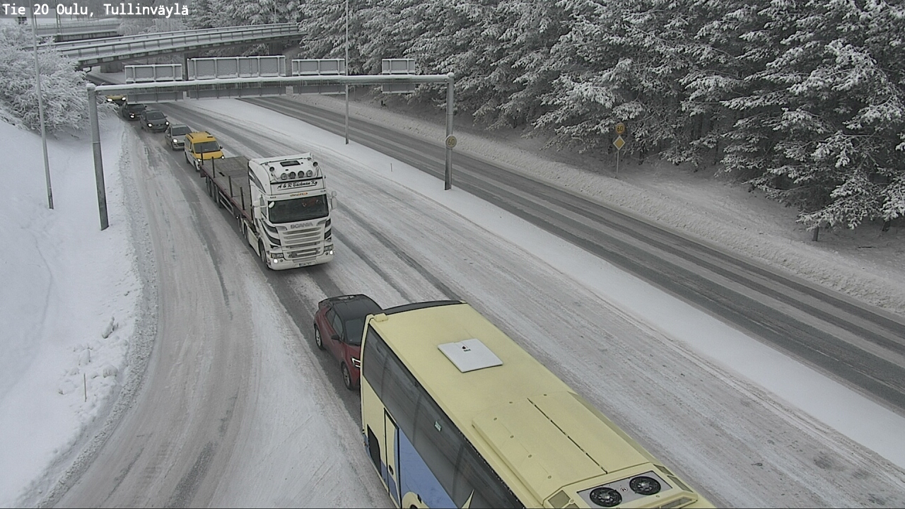 Weather Camera Image Väg 20 Uleåborg, Tullinväylä, Oulu, Pohjois-Pohjanmaa
