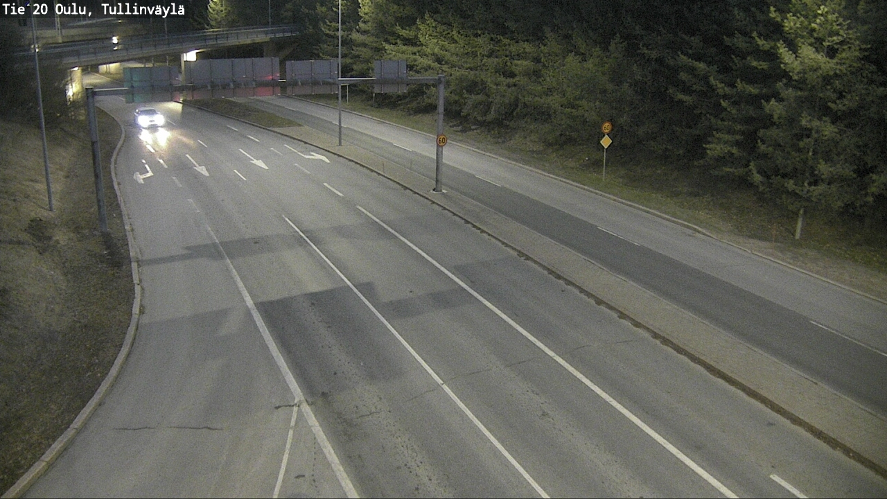 Weather Camera Image Road 20 Oulu, Tullinväylä, Oulu, Pohjois-Pohjanmaa