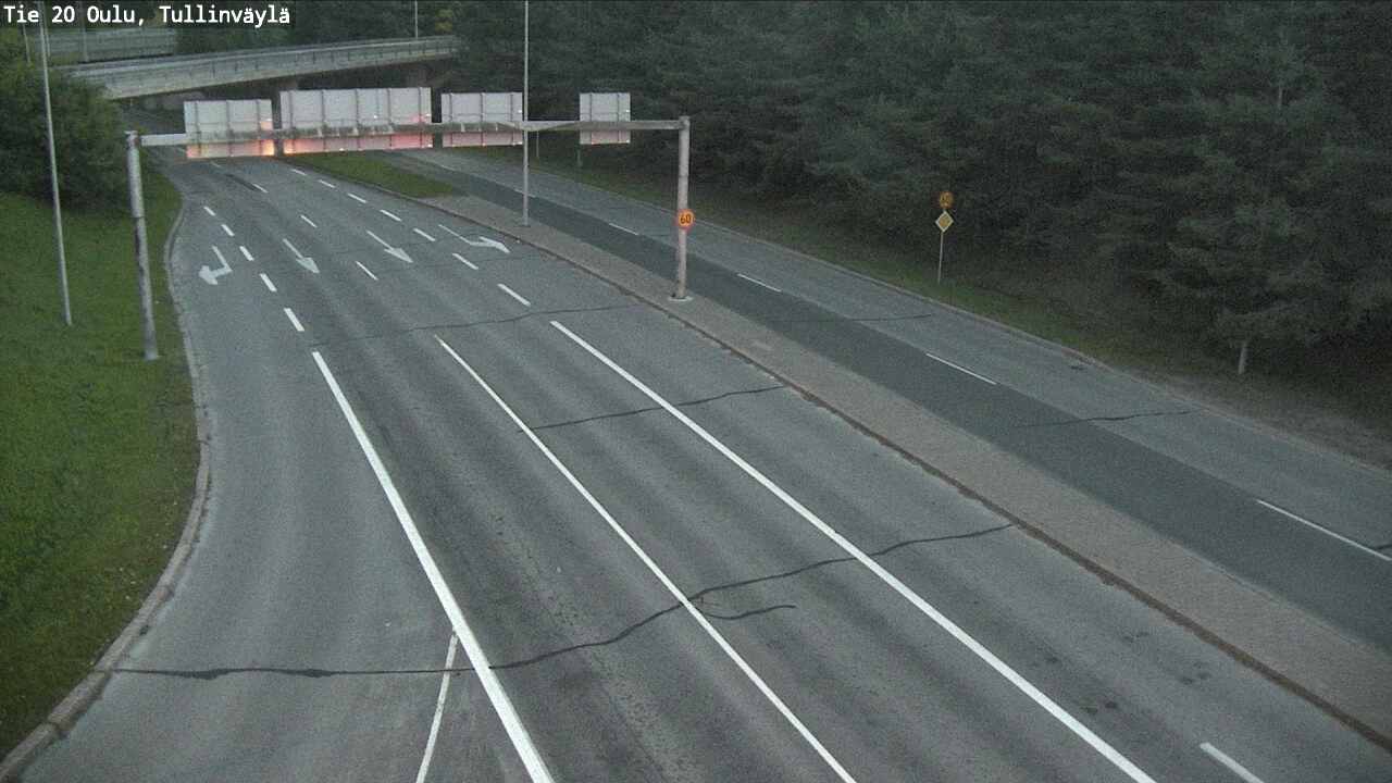 Weather Camera Image Road 20 Oulu, Tullinväylä, Oulu, Pohjois-Pohjanmaa